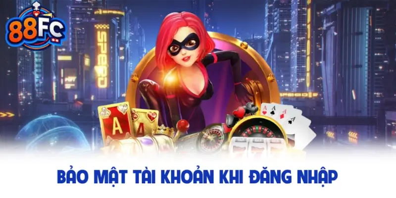 Bảo mật tài khoản khi đăng nhập ở trang game 88FC
